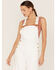 Image #2 - Show Me Your Mumu Women's San Fran Denim Overalls, White, hi-res