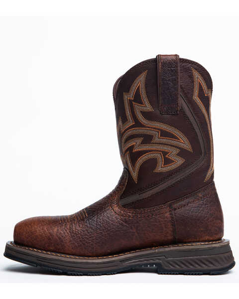 Image #3 - Cody James Men's ASE7 Disruptor Western Work Boots - Nano Composite Toe, Brown, hi-res