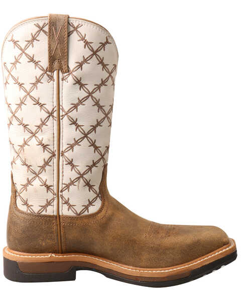Twisted X Women's Lite Cowboy Western Work Boots - Alloy Toe, Brown, hi-res
