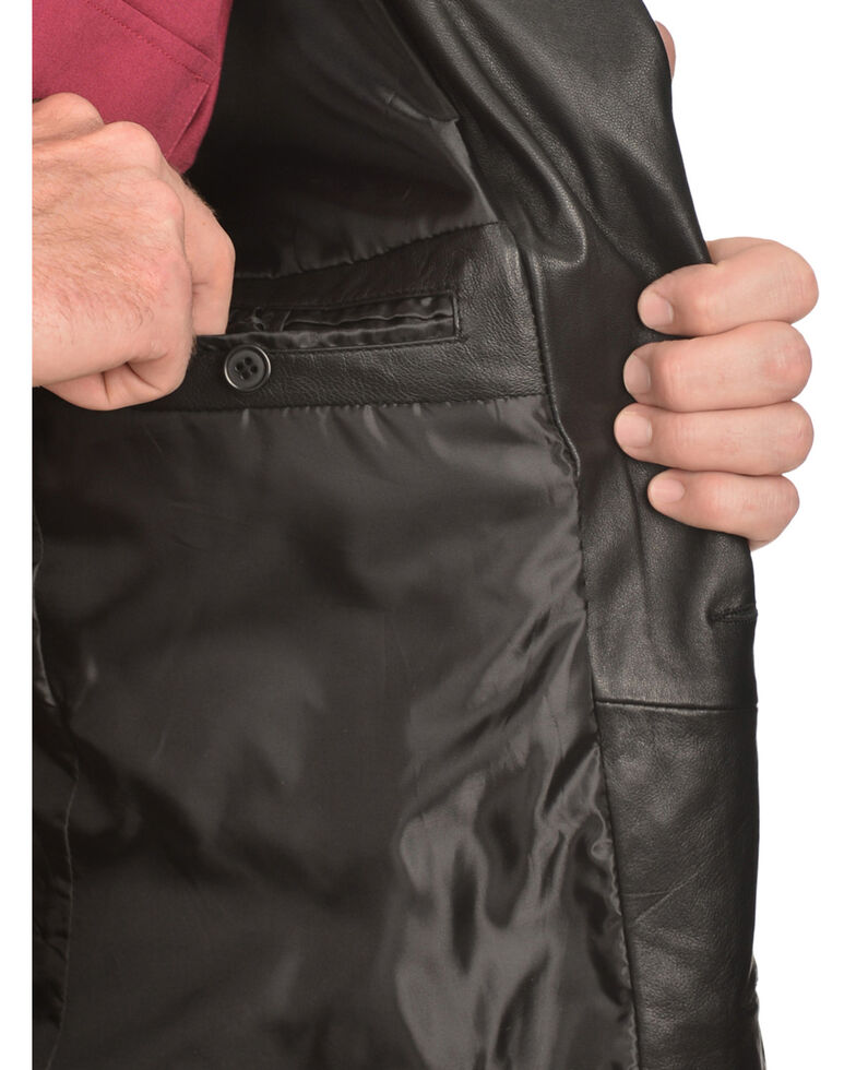 Scully Lamb Leather Blazer - Big, Black, hi-res