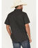 Image #4 - Moonshine Spirit Men's Only Road Floral Print Short Sleeve Snap Western Shirt, Black, hi-res