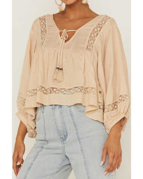 Image #3 - Band of the Free Women's Faun Lace Top, Beige/khaki, hi-res