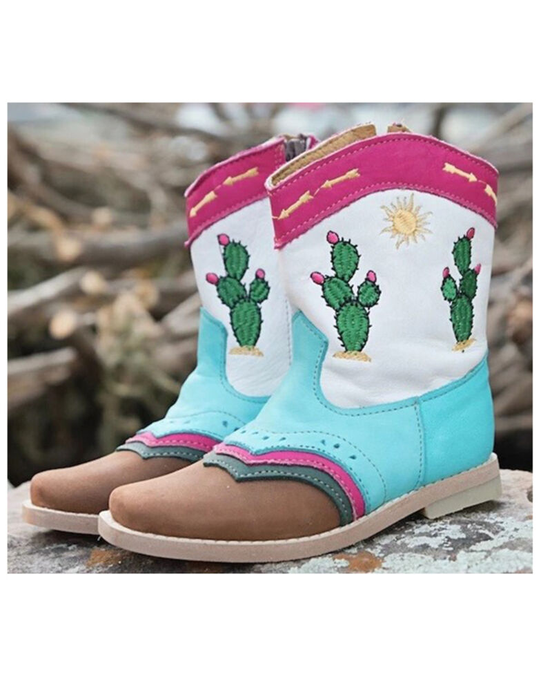 Shea Baby Toddler Girls' Pecos Western Boots - Snip Toe, Multi, hi-res