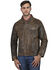 Image #3 - Wrangler Men's Vintage Trucker Jacket, Dark Brown, hi-res