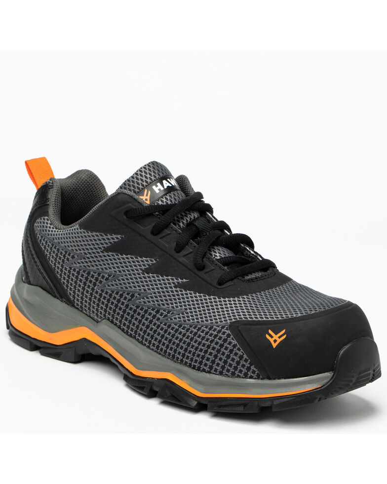 Hawx Men's Athletic Sneaker Work Boots - Composite Toe, Grey, hi-res