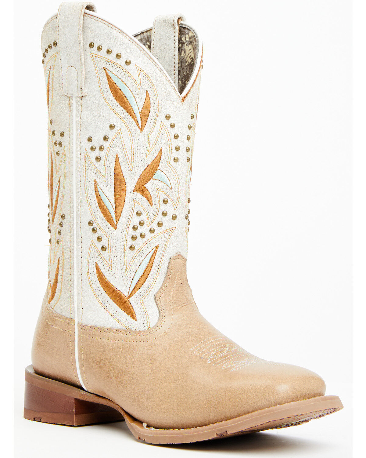 Image #1 - Laredo Women's Lydia Western Boots - Broad Square Toe, Sand, hi-res