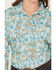 Image #3 - Ariat Women's VentTEK Floral Paisley Print Long Sleeve Button-Down Stretch Western Shirt, Turquoise, hi-res