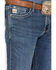 Image #2 - Cinch Men's Ian Medium Wash Slim Bootcut Performance Jeans, Indigo, hi-res