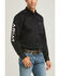 Image #1 - Ariat Men's Team Logo Twill Fitted Long Sleeve Button-Down Western Shirt, Black, hi-res