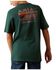 Image #1 - Ariat Boys' Flag Logo Short Sleeve Graphic T-Shirt, Green, hi-res