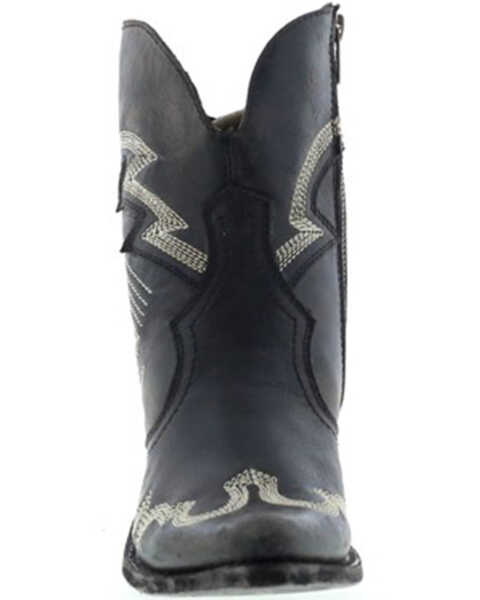 Image #4 - Liberty Black Women's Side Bug & Wrinkle Mosel Short Western Boots - Pointed Toe, Black, hi-res
