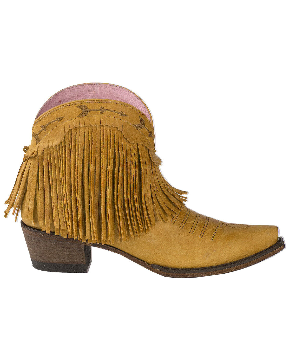 Womens fringe booties clearance
