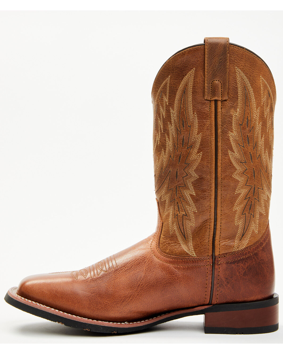 Image #3 - Laredo Men's Orleans Western Boots - Broad Square Toe, Brown, hi-res