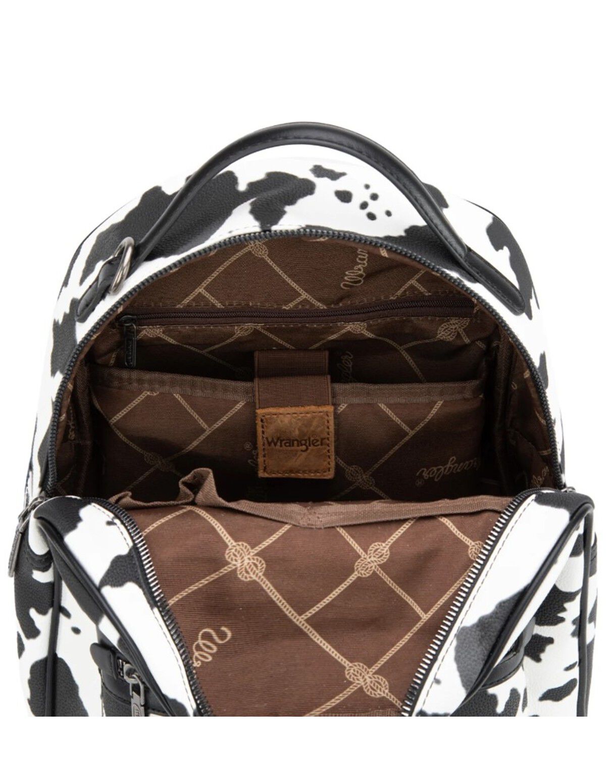 Image #3 - Wrangler Women's Cow Print Backpack, Black, hi-res