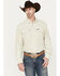 Image #1 - Wrangler Men's Solid Performance Long Sleeve Button Down Shirt, Tan, hi-res