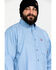 Image #5 - Ariat Men's FR Solid Durastretch Long Sleeve Work Shirt - Tall, Blue, hi-res