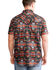 Image #2 - Rock & Roll Denim Men's Tek Southwestern Print Short Sleeve Snap Western Shirt, Black, hi-res