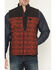 Image #3 - RANK 45® Men's Colorblock Southwestern Print Softshell Vest, Maroon, hi-res