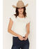 Image #1 - Cleo + Wolf Women's Whip Stitch Baby Tee, Ivory, hi-res