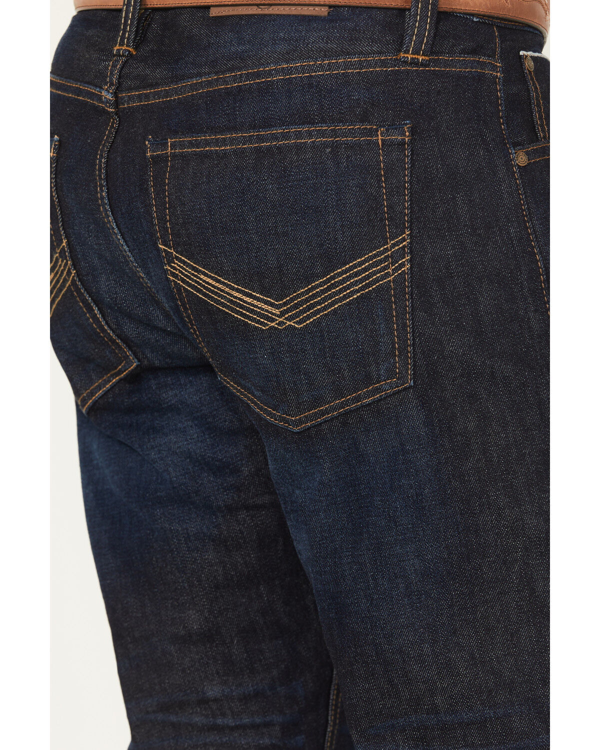 Image #4 - Cody James Men's Tucson Dark Wash Straight Selvedge Rigid Denim Jeans, Dark Wash, hi-res