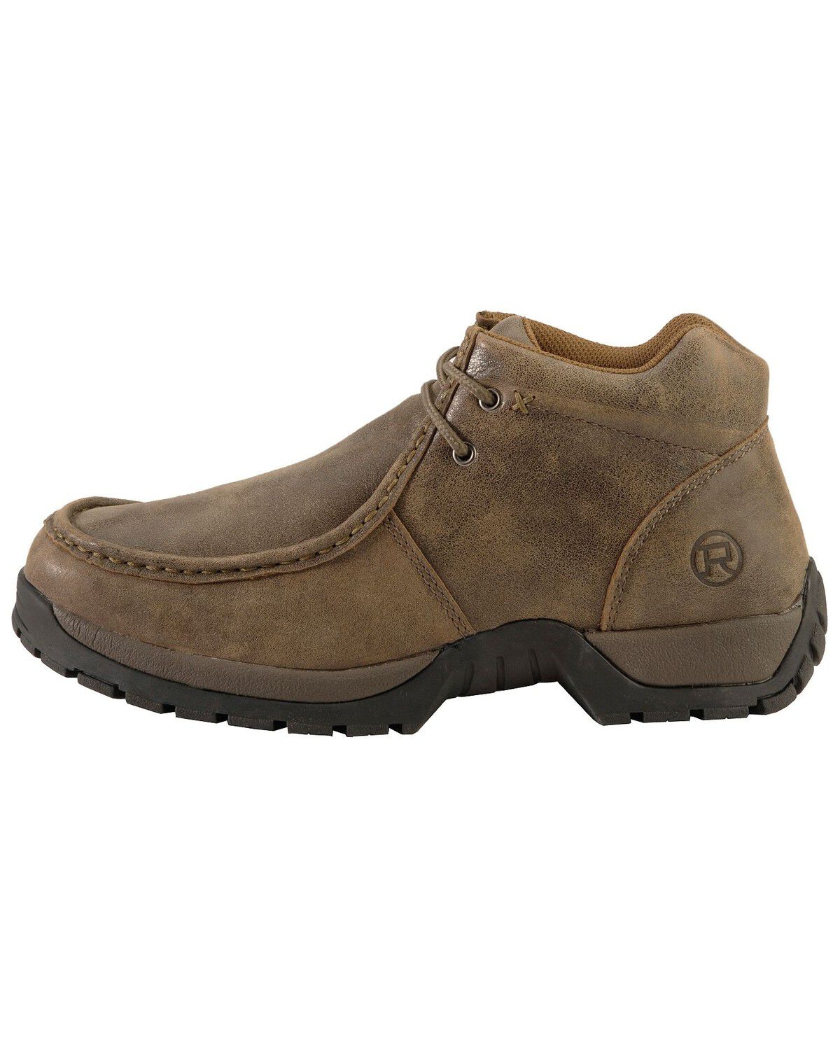 Image #3 - Roper Men's Vintage Nubuck Rugged Sole Shoes, Brown, hi-res