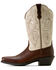 Image #2 - Ariat Women's Round Up Western Performance Boots - Square Toe, Caramel, hi-res