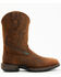Image #2 - Brothers and Sons Men's Lite Performance Western Boots - Broad Square Toe, Brown, hi-res