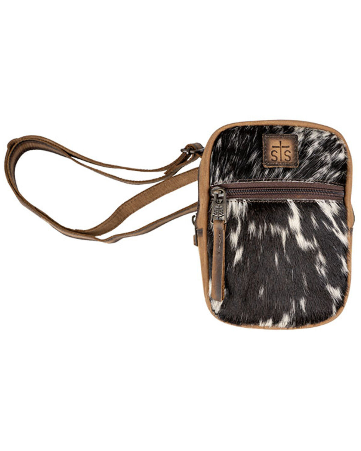 Image #2 - STS Ranchwear by Carroll Women's Cowhide Auzlyn Crossbody Bag, Tan, hi-res