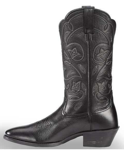 Image #4 - Ariat Women's Heritage Western Boots - Round Toe, Black, hi-res