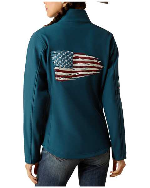 Image #1 - Ariat Women's New Team Patriot Softshell Jacket , Blue, hi-res