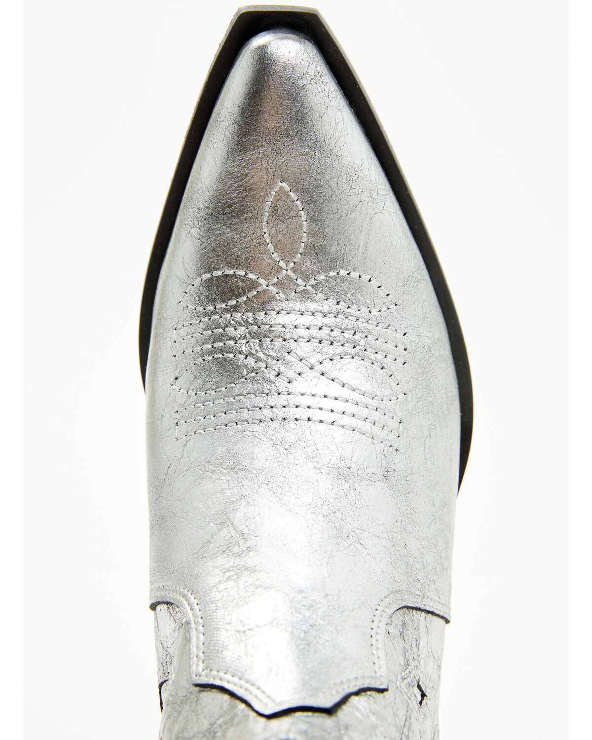 Image #6 - Free People Women's Way Out West Metallic Western Boots - Snip Toe, Silver, hi-res