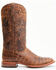 Image #2 - Moonshine Spirit Men's Tully Croc Print Western Boots - Broad Square Toe, Cognac, hi-res