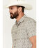 Image #2 - Pendleton Men's Deacon Printed Short Sleeve Button-Down Western Shirt , Grey, hi-res