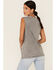 Country Deep Women's Smoke Em Graphic Distressed Tank Top, Black, hi-res