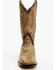 Image #4 - Dan Post Women's 12" Faux Python Western Boots - Broad Square Toe, Honey, hi-res