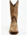 Image #4 - Dan Post Women's 12" Faux Python Western Boots - Broad Square Toe , Honey, hi-res