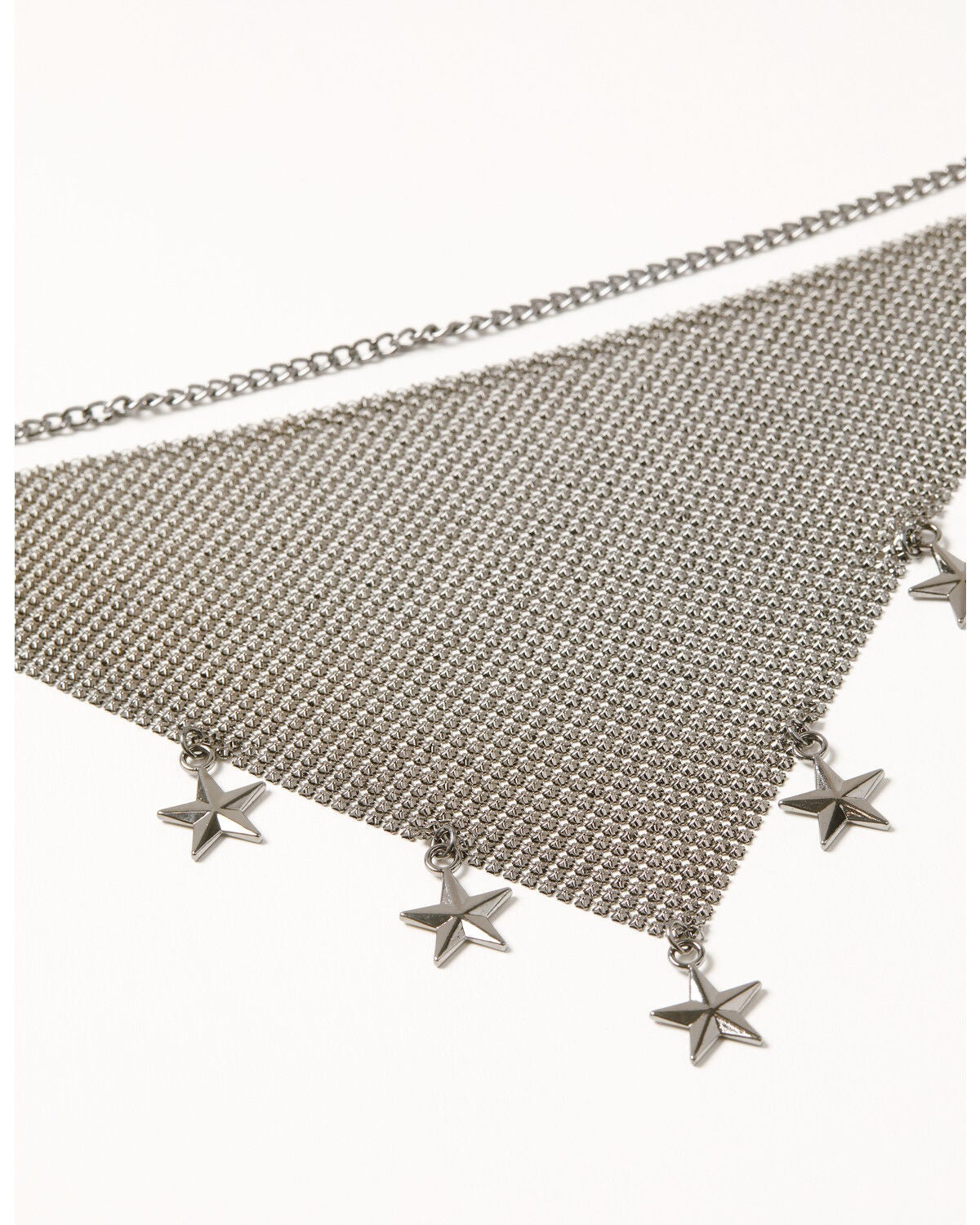Image #3 - Idyllwind Women's Grayland Star Charm Chain Mesh Necklace, Silver, hi-res