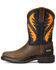 Ariat Youth Boys' VentTEK Western Work Boots - Soft Toe, Brown, hi-res