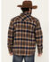 Image #4 - Cody James Men's Barrett Plaid Print Sherpa Lined Button-Down Jacket, Blue, hi-res