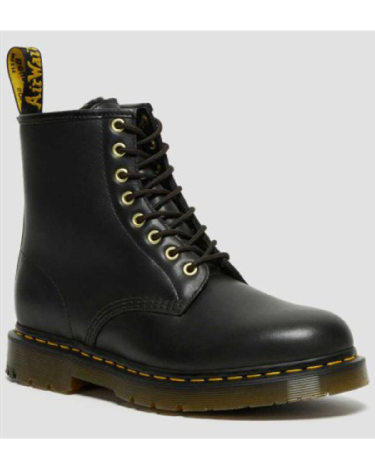 Image #1 - Dr. Martens 1460 Wintergrip Lacer Boots - Soft Toe, Black, hi-res
