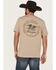 Image #1 - Wrangler Men's Logo Short Sleeve Graphic T-Shirt, Sand, hi-res