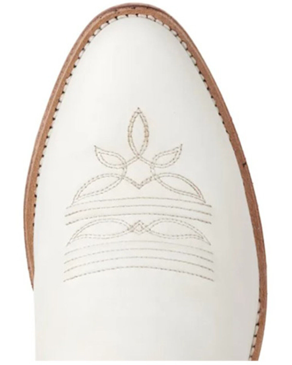 Image #6 - Old West Women's Western Boots - Round Toe, White, hi-res