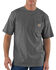 Image #2 - Carhartt Men's Loose Fit Heavyweight Logo Pocket Work T-Shirt - Big & Tall, Charcoal Grey, hi-res