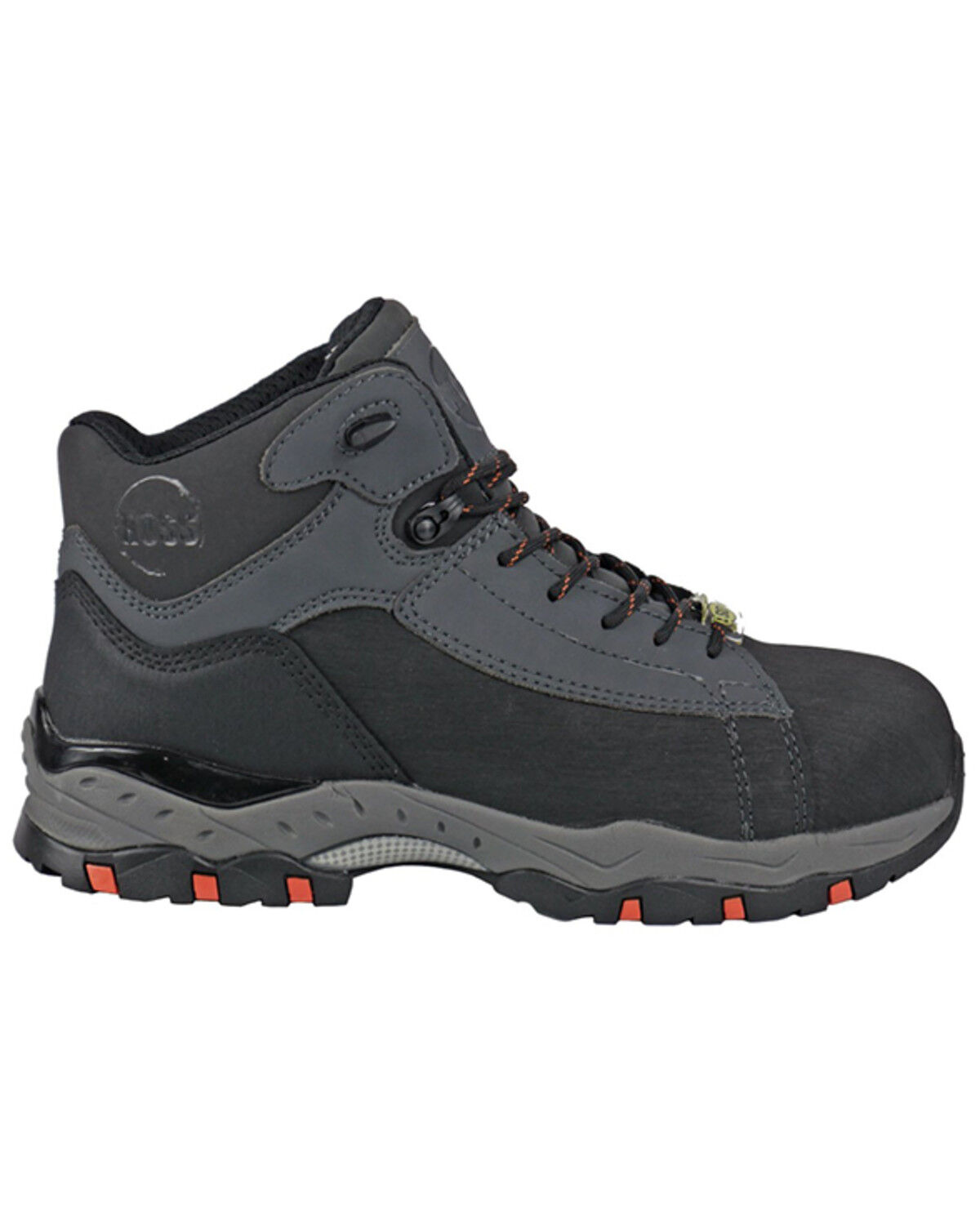 Image #2 - Hoss Men's Chaser Lace-Up Work Boots - Composite Toe, Grey, hi-res