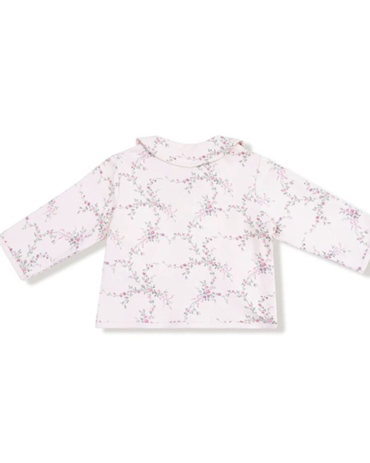 Image #2 - Angel Dear Infant Girls' Bow Print Jacket, Light Pink, hi-res