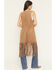 Image #4 - Shyanne Women's Embossed Southwestern Print Fringe Faux Suede Vest, Coffee, hi-res