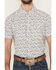 Image #3 - Panhandle Men's Southwestern Wallpaper Print Short Sleeve Snap Performance Western Shirt, White, hi-res