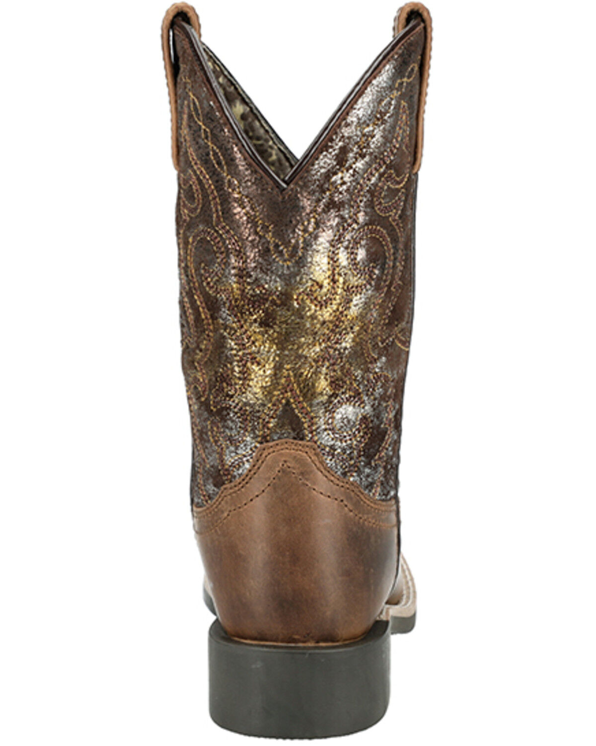 Image #5 - Smoky Mountain Girls' Sadie Western Boots - Broad Square Toe, Brown, hi-res