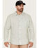 Image #1 - Brothers and Sons Men's Performance Solid Long Sleeve Button Down Western Shirt , Green, hi-res