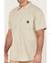 Image #3 - Hawx Men's Twill Short Sleeve Button-Down Work Shirt , Light Grey, hi-res